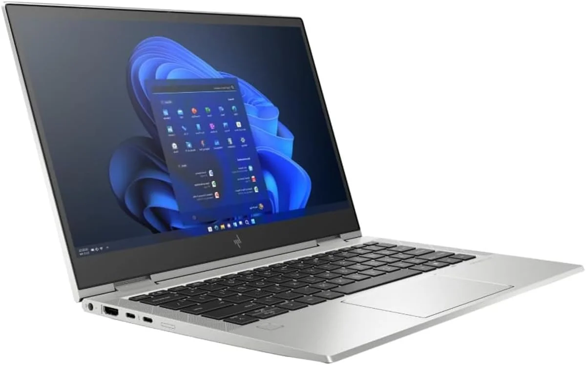 لپ تاپ 2 در 1 تبدیل شونده اچ پی EliteBook X360 830 G8 | صفحه نمایش لمسی 13.3 اینچی FHD با قابلیت حفظ حریم خصوصی، پردازنده lntel Core i5-1145G7، رم 16 گیگابایتی، حافظه SSD 1 ترابایتی PCIe® NVMe™ | کارت گرافیک lntel iRISxe | ویندوز 11 پرو (بازسازی شده)
