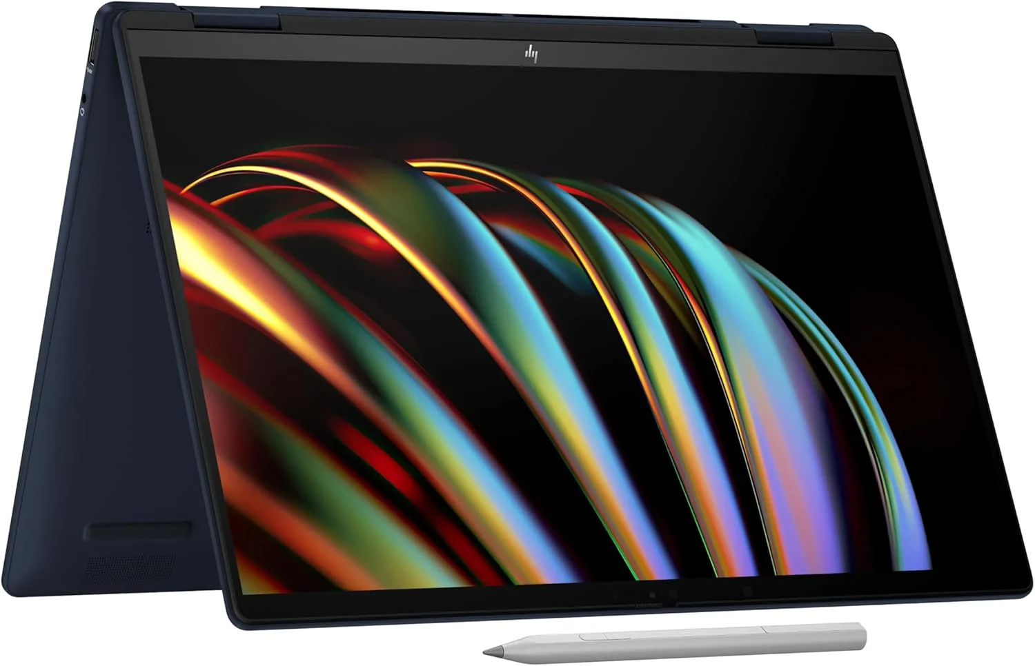 لپ تاپ 2 در 1 HP Envy x360 مدل 14-fc0036ne، پردازنده Intel Core Ultra 7-155U، صفحه نمایش لمسی 14 اینچی 3K OLED، رم 16 گیگابایتی LPDDR5، حافظه SSD 1 ترابایتی، گرافیک یکپارچه Intel®، صفحه کلید Eng/Ar، ویندوز 11، آبی اتمسفری [A0PV9EA]