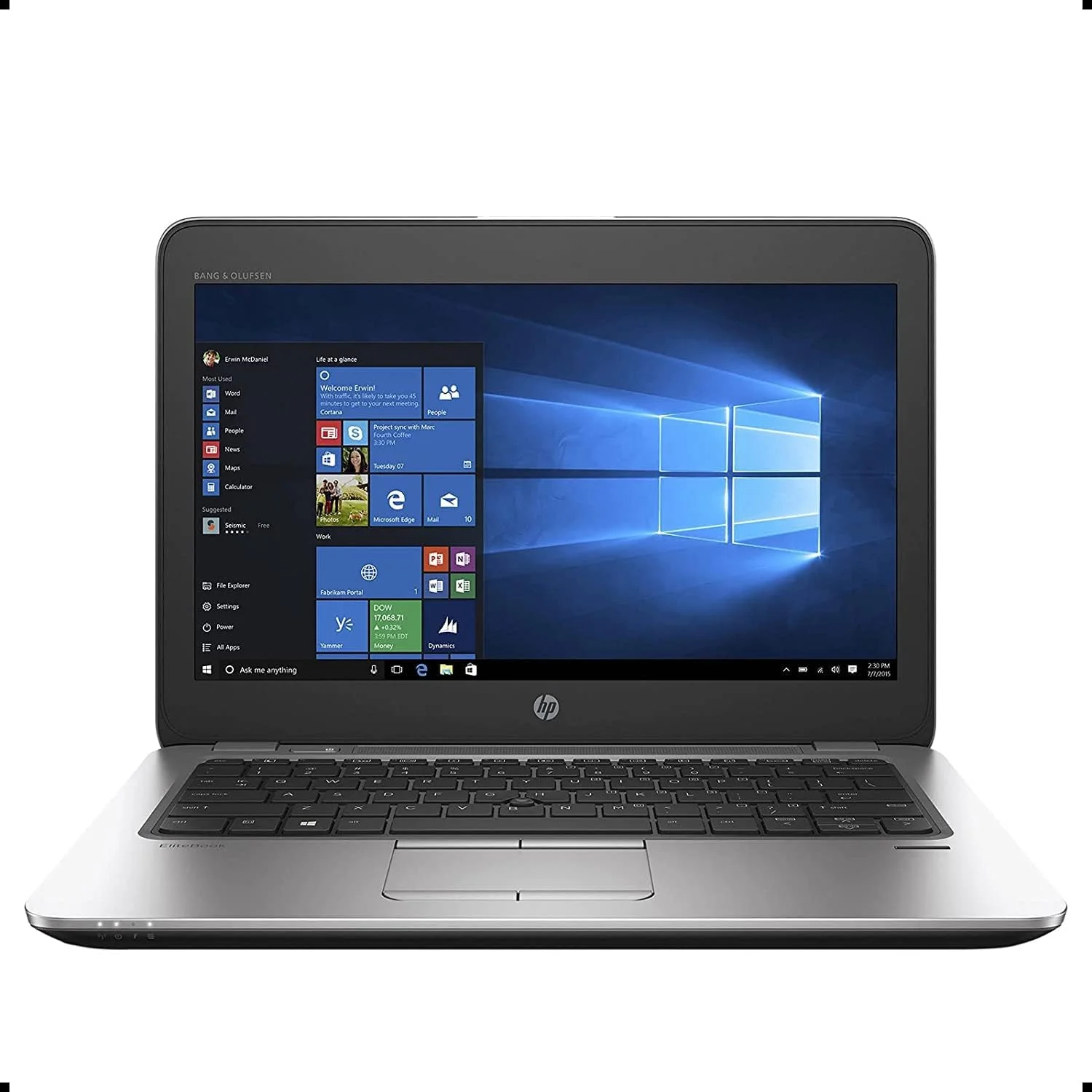 لپ تاپ تجاری HP Elitebook 820 G3، لپ تاپ 12.5 اینچی FHD (1920x1080)، پردازنده Intel Core i5-6300U 2.4Ghz، رم 16 گیگابایتی DDR4، حافظه SSD 256 گیگابایتی، حسگر اثر انگشت، ویندوز 10 پرو (بازسازی شده)