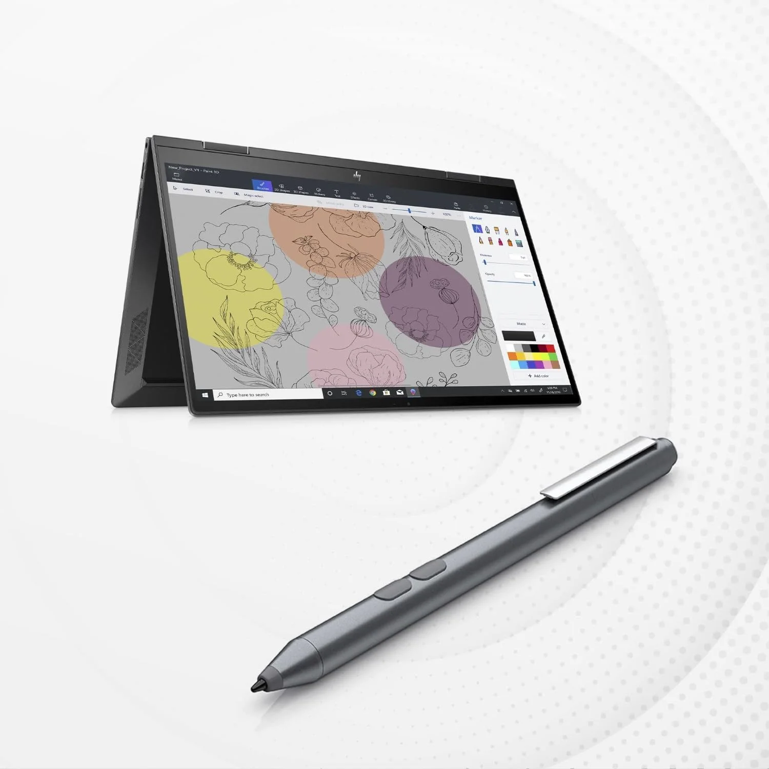 قلم استایلوس اصلی HP، سازگار با هر دستگاه دارای قابلیت قلم، Envy x360/Pavilion x360/Spectre x360 قلم استایلوس اصلی HP، سازگار با هر دستگاه دارای قابلیت قلم، Envy x360/Pavilion x360/Spectre x360