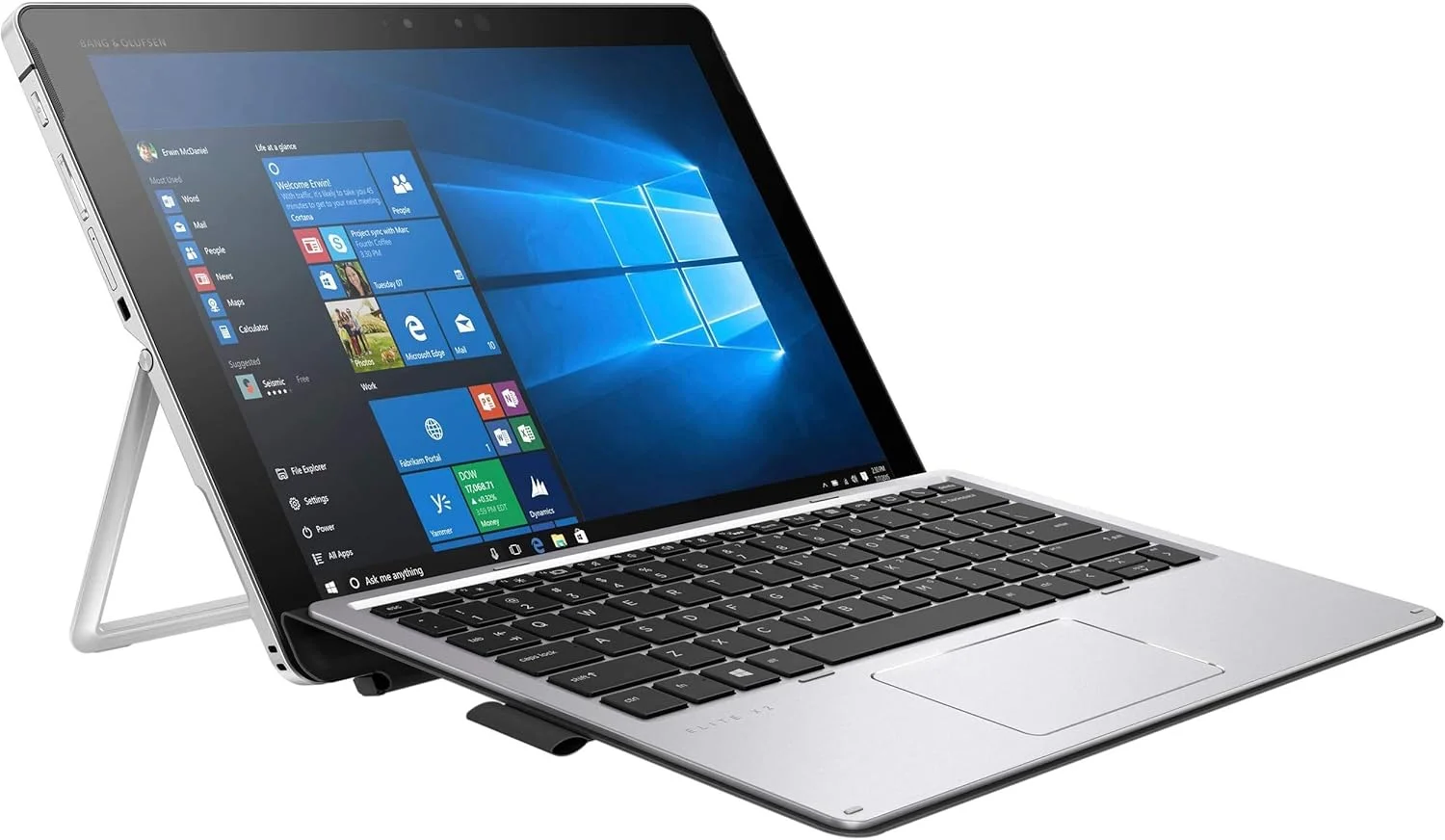 لپ تاپ تجاری 2 در 1 HP Elite X2 1012 G2 (بازسازی شده) - صفحه نمایش لمسی 12.3 اینچی گوریلا گلس (2736x1824)، پردازنده Intel Core i5-7300U، حافظه SSD 256 گیگابایتی، رم 8 گیگابایتی، کیبورد + قلم، ویندوز 10 پرو