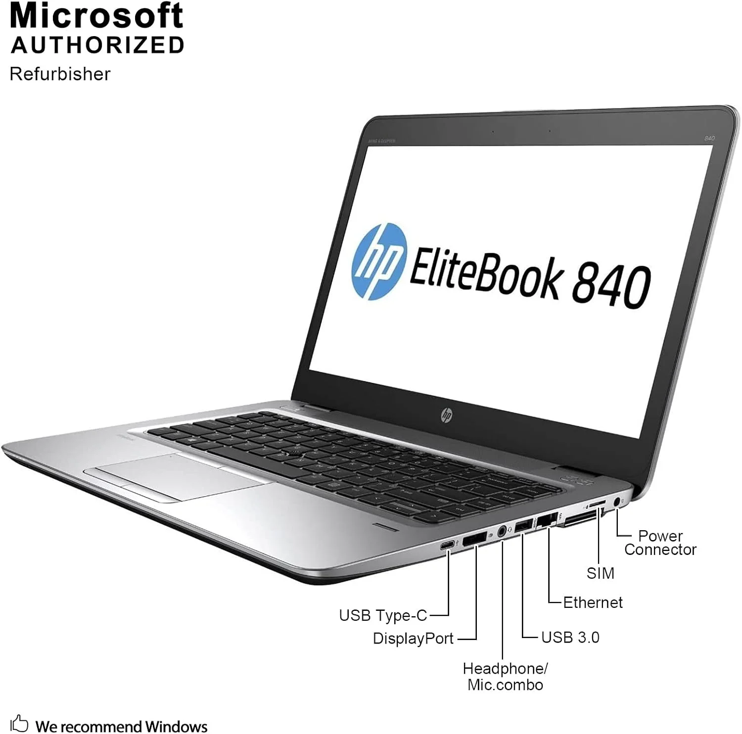 لپ تاپ 14 اینچی HP EliteBook 840 G3 (بازسازی شده)، پردازنده Core i5-6300U 2.4GHz، رم 16 گیگابایت، حافظه SSD 500 گیگابایت، ویندوز 10 پرو 64 بیتی لپ تاپ 14 اینچی HP EliteBook 840 G3 (بازسازی شده)، پردازنده Core i5-6300U 2.4GHz، رم 16 گیگابایت، حافظه SSD 500 گیگابایت، ویندوز 10 پرو 64 بیتی