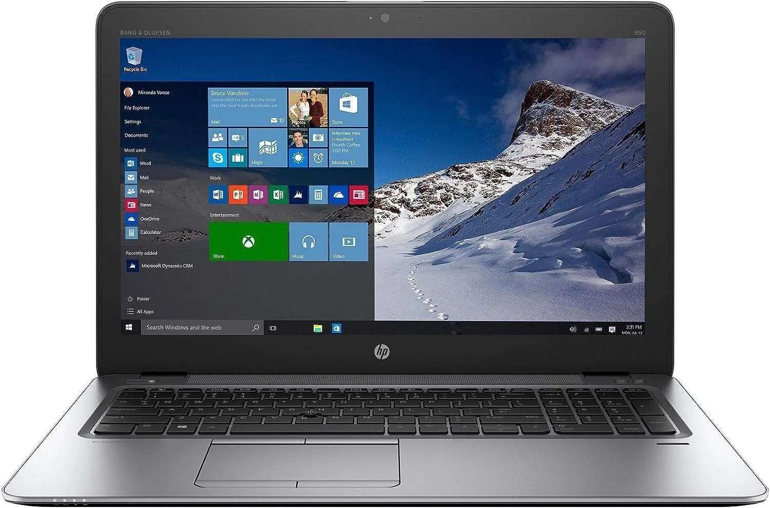 HP (Refurbished) ELITEBOOK 850 G3 LAPTOP INTEL CORE I5-6300U 6th GEN 2.40GHZ WEBCAM 8GB RAM 256GB SSD WINDOWS 10 PRO 64BIT