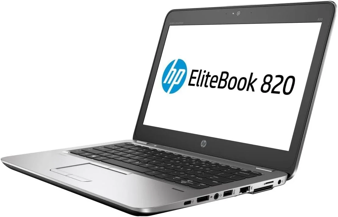 HP (Refurbished) EliteBook 820 G3 Business Laptop, Intel Core i7-6th Gen. CPU, 8GB DDR4 RAM, 500GB HDD, 12.5 inch Display, Windows 10 Pro