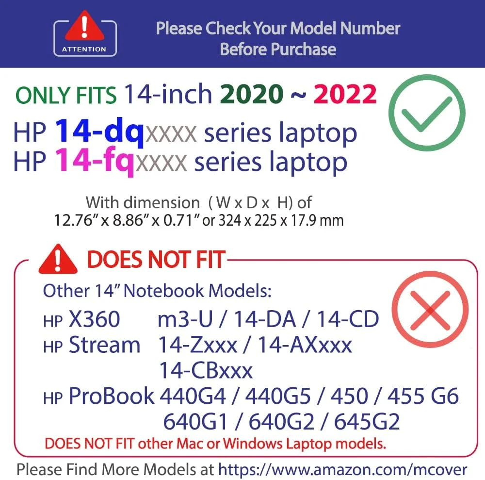 کاور محافظ mCover سازگار با لپ‌تاپ‌های 14 اینچی HP سری 14-DQxxxx / 14-FQxxxx مدل 2020 تا 2022 (فقط سازگار با این مدل‌ها، با سایر مدل‌های HP سازگار نیست) (سری Pavilion 14-DQxxxx، صورتی)