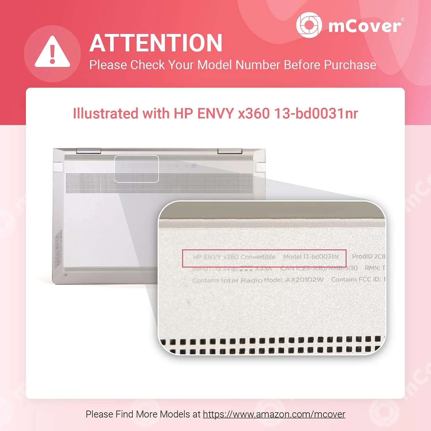 کاور سخت mCover سازگار فقط با لپتاپهای تبدیلپذیر 13.3 اینچی HP Envy x360 13-BDxxxx /13-AYxxxx (عدم سازگاری با سایر مدلهای HP) (مشکی) کاور سخت mCover سازگار فقط با لپتاپهای تبدیلپذیر 13.3 اینچی HP Envy x360 13-BDxxxx /13-AYxxxx (عدم سازگاری با سایر مدلهای HP) (مشکی)