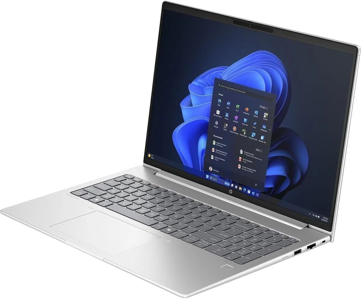 لپ تاپ تجاری 𝖧𝖯 ProBook 460 G11 (جایگزین 450)، مجهز به هوش مصنوعی، 16 اینچ FHD+ (1920x1200)، پردازنده Intel Core Ultra 7 155U (بهتر از i7-1355U)، 32 گیگابایت DDR5، 1 ترابایت SSD، حسگر اثر انگشت، دوربین FHD، اترنت، Copilot Windows 11 Pro
