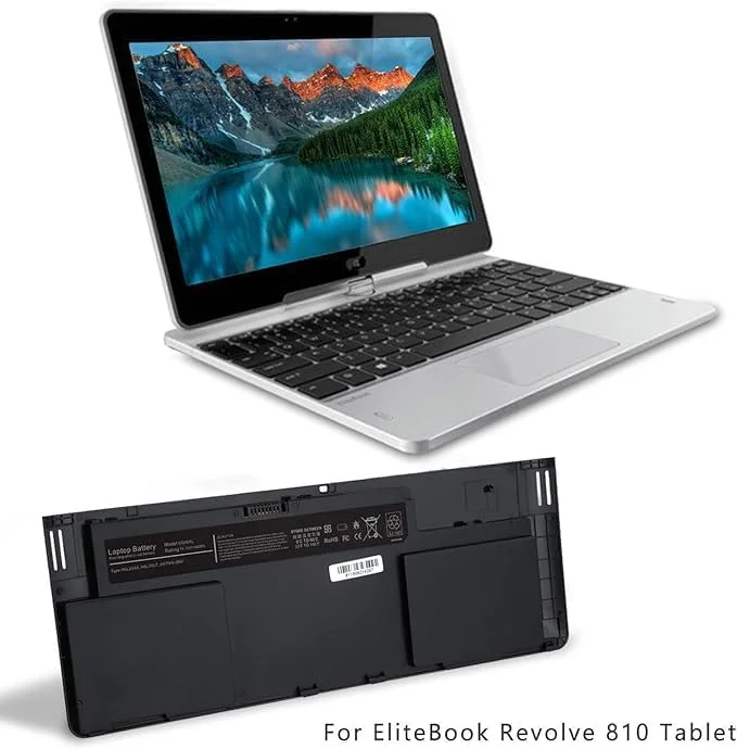 باتری جایگزین لپ تاپ OD06XL برای تبلت های سری HP Elitebook Revolve 810 G1 G2 G3، شماره قطعه 0D06XL OD06 698750-171 698750-1C1 698943-001 H6L25AA H6L25UT HSTNN-IB4F HSTNN-W91C 11.1V 44Wh