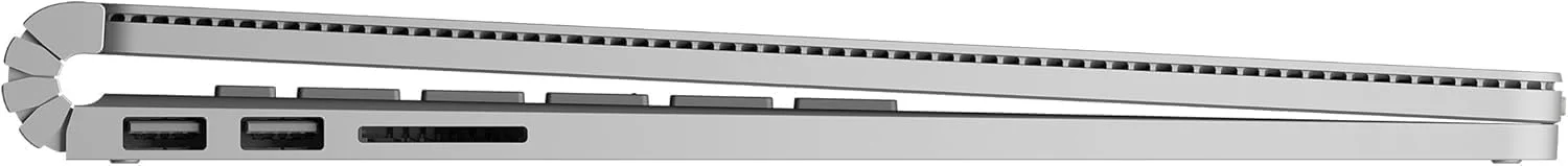 تجدید شده - لپ تاپ مایکروسافت Surface Book Core i5-6300U نسل ششم، 8 گیگابایت رم، 256 گیگابایت SSD، صفحه نمایش لمسی جداشدنی 13.5 اینچی نقره ای
