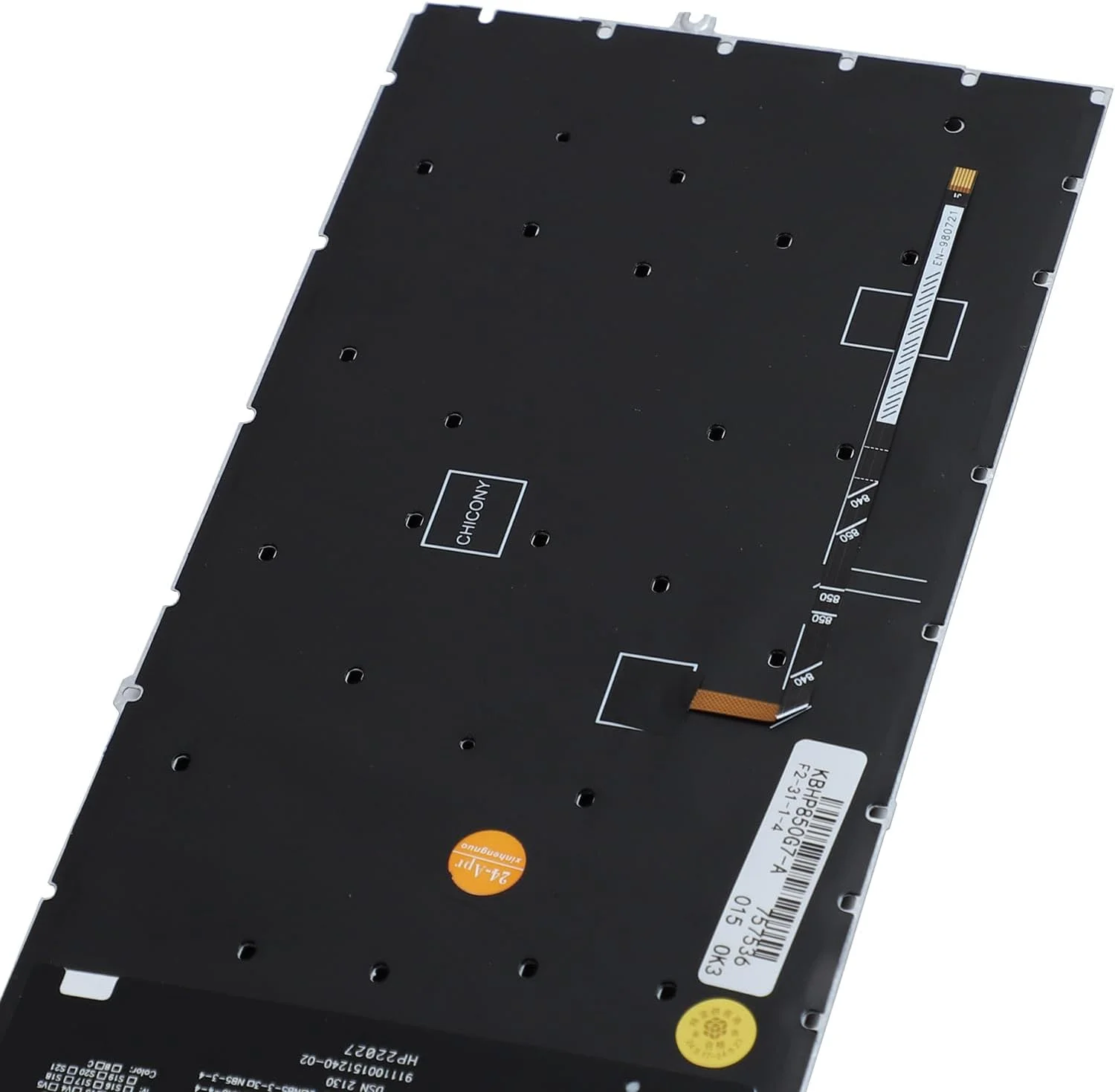 نور پس زمینه کیبورد لپ تاپ جایگزین برای HP Elitebook 850 G7 850 G8 855 G7 855 G8 750 G7 750 G8 755 G7 755 G8، Zbook Firefly 15 G7 G8، ZBOOK Fury 15 G7 G8 HSN-I41C طرح بندی ایالات متحده با نور پس زمینه