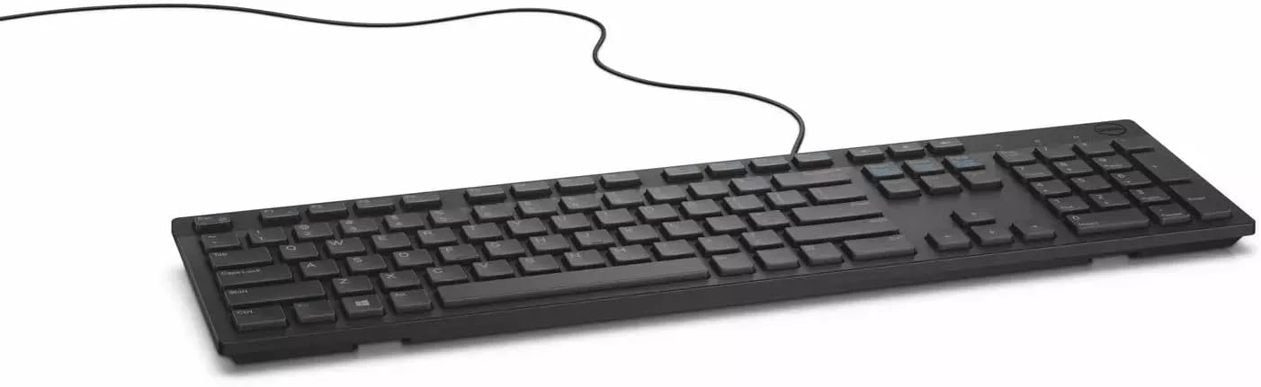 کیبورد سیمی دل - مشکی KB216 (580-ADMT) - کیبورد انگلیسی