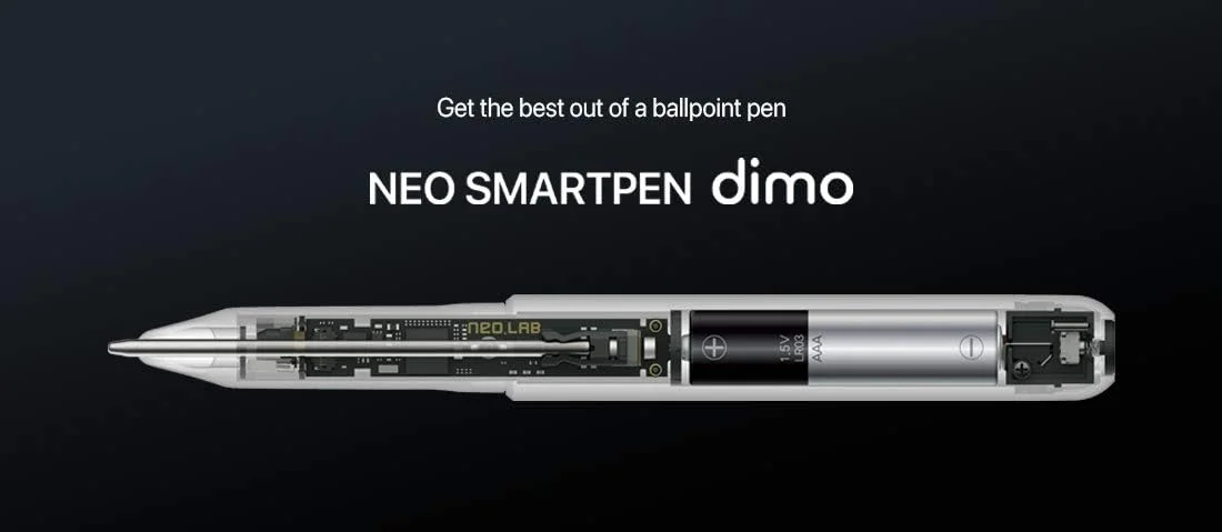 خودکار دیجیتال بی سیم NeoLab SMARTPEN dimo با حافظه داخلی 2 مگابایتی - سازگار با تلفن های هوشمند و تبلت های iOS/Android، برنامه Neo Studio، برنامه Paper Tube و نوت بوک های Neo (صورتی)، (NWP-F30-NC-PK-G)