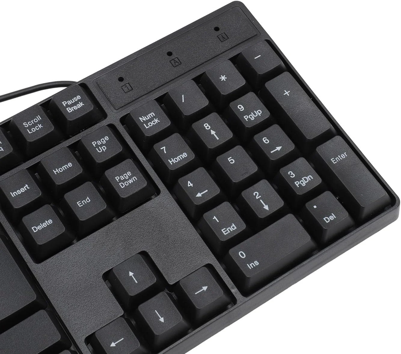 کیبورد زبان های خارجی gernie، مدل K1800، دارای 104 کلید، کابل USB سیمی 1.5 متری، روسی، فرانسوی، انگلیسی، اسپانیایی، اتصال آسان، کیبورد گیمینگ ارگونومیک برای کامپیوتر، جنس (روسی)