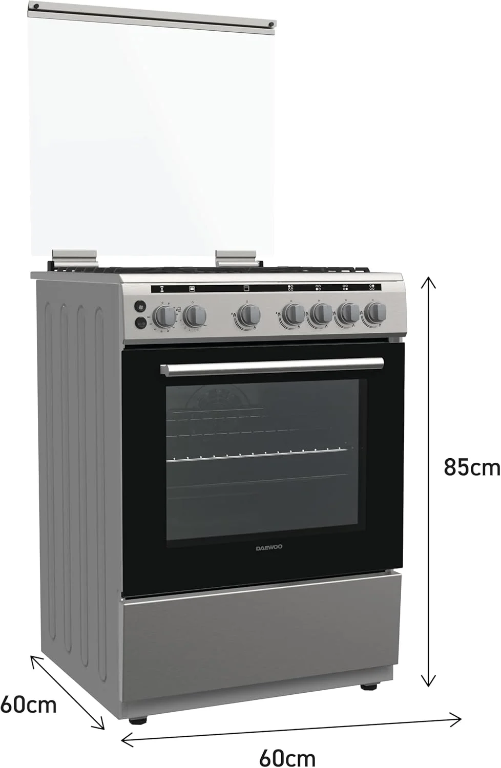 اجاق گاز دوو 60 * 60 سانتی متر | فر گازی 65 لیتری | DGC-S664M
