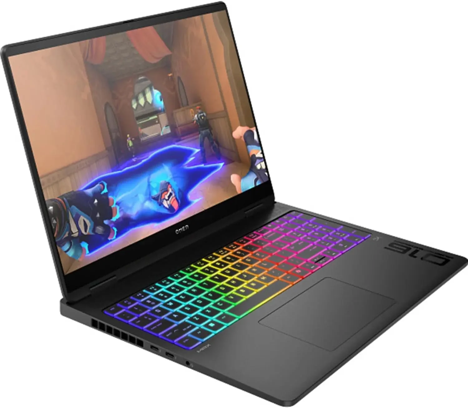 لپ تاپ گیمینگ OMEN MAX 16-ah0006ne، نمایشگر 16 اینچی WQXGA، پردازنده Intel® Core™ Ultra 7-255HX، رم 32 گیگابایتی DDR5، حافظه SSD 1 ترابایتی، کارت گرافیک 12 گیگابایتی NVIDIA® GeForce RTX™ 5070 Ti، صفحه کلید Eng/Arb، ویندوز 11 هوم، مشکی سایه [BE7D2EA]