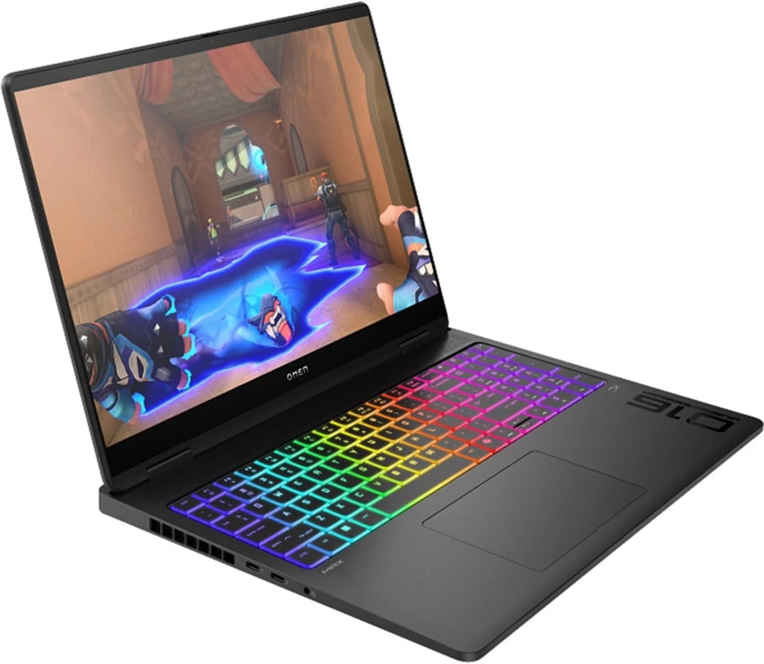 لپ تاپ گیمینگ OMEN MAX مدل 16-ah0014ne، نمایشگر 16 اینچی WQXGA 240Hz، پردازنده Intel® Core™ Ultra 9-275HX، رم 64 گیگابایتی DDR5، حافظه SSD 2 ترابایتی، کارت گرافیک 16 گیگابایتی NVIDIA® GeForce RTX™ 5080، ویندوز 11، صفحه کلید انگلیسی/عربی، مشکی سایه [BF7F4EA]