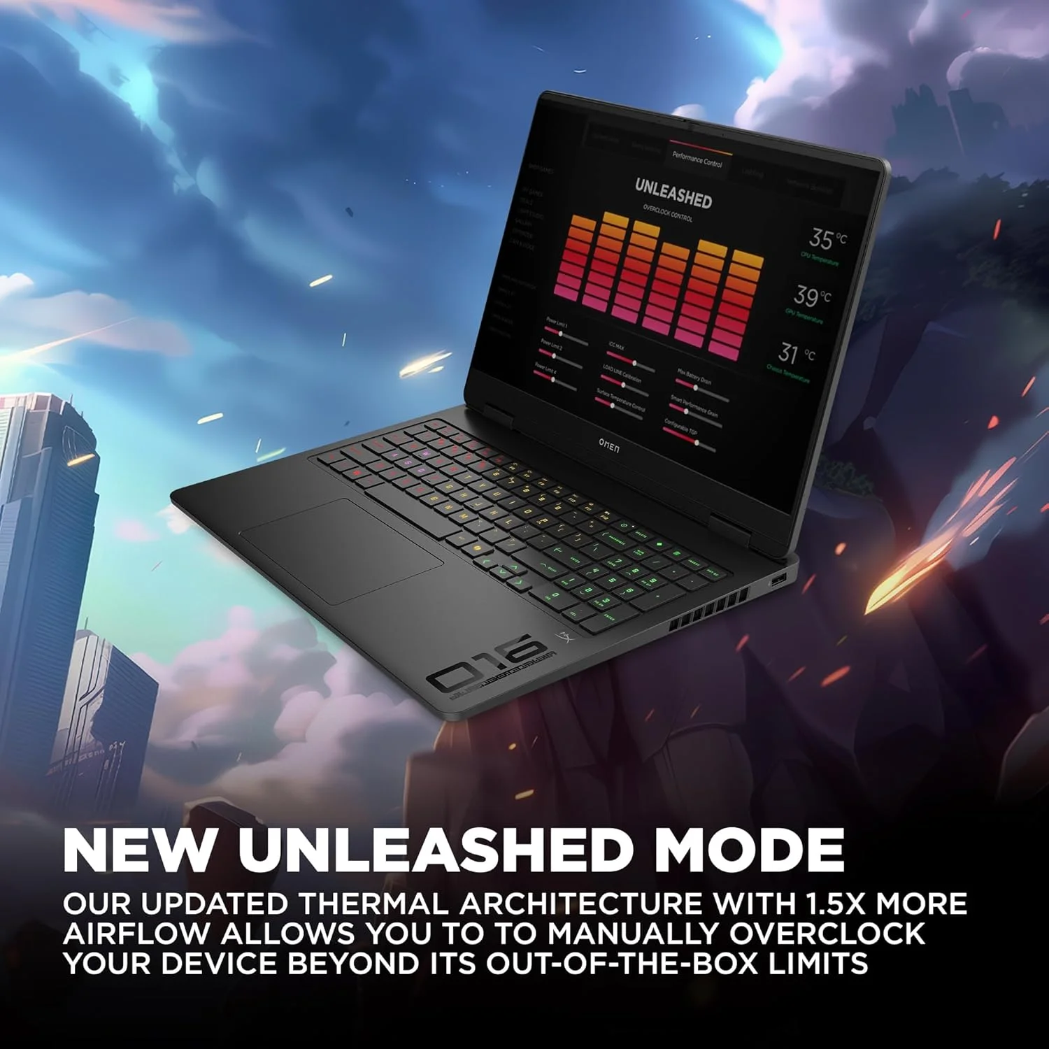 لپ تاپ گیمینگ OMEN 16-am0018ne، صفحه نمایش 16 اینچی WQXGA، پردازنده Intel® Core™ i7-14650HX، رم 16 گیگابایتی DDR5، اس اس دی 1 ترابایتی، کارت گرافیک 8 گیگابایتی NVIDIA® GeForce RTX™ 5060، صفحه کلید انگلیسی/عربی، ویندوز 11 هوم، مشکی سایه [BZ6B9EA]