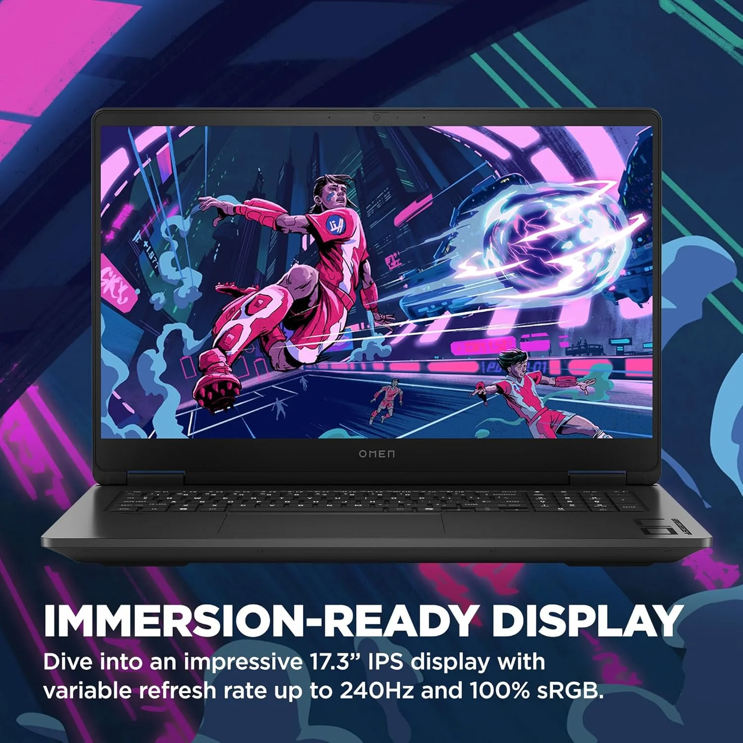 لپ تاپ گیمینگ OMEN 17-db1000ne، صفحه نمایش 17.3 اینچی QHD، پردازنده AMD Ryzen™ AI 9-365، رم 32 گیگابایتی DDR5، حافظه SSD 1 ترابایتی، AMD Ryzen™ AI (50 NPU TOPS)، کارت گرافیک 8 گیگابایتی NVIDIA® GeForce RTX™ 5070، صفحه کلید Eng/Arb، ویندوز 11، مشکی سایه لپ تاپ گیمینگ OMEN 17-db1000ne، صفحه نمایش 17.3 اینچی QHD، پردازنده AMD Ryzen™ AI 9-365، رم 32 گیگابایتی DDR5، حافظه SSD 1 ترابایتی، AMD Ryzen™ AI (50 NPU TOPS)، کارت گرافیک 8 گیگابایتی NVIDIA® GeForce RTX™ 5070، صفحه کلید Eng/Arb، ویندوز 11، مشکی سایه