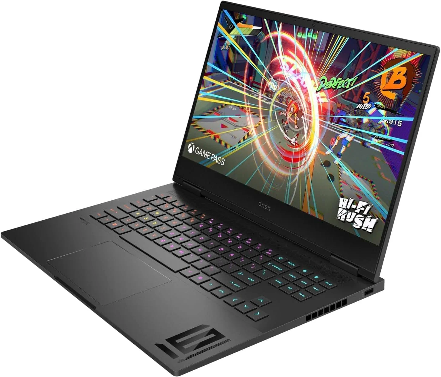 لپ تاپ گیمینگ 16.1 اینچی FHD اچ پی Omen - پردازنده Intel Core i7-14700HX، رم 16 گیگابایتی، SSD 512 گیگابایتی، ویندوز 11 هوم، GeForce RTX 4050 (همراه با پارچه میکروفایبر) - مشکی سایه (16t-wf100) لپ تاپ گیمینگ 16.1 اینچی FHD اچ پی Omen - پردازنده Intel Core i7-14700HX، رم 16 گیگابایتی، SSD 512 گیگابایتی، ویندوز 11 هوم، GeForce RTX 4050 (همراه با پارچه میکروفایبر) - مشکی سایه (16t-wf100)