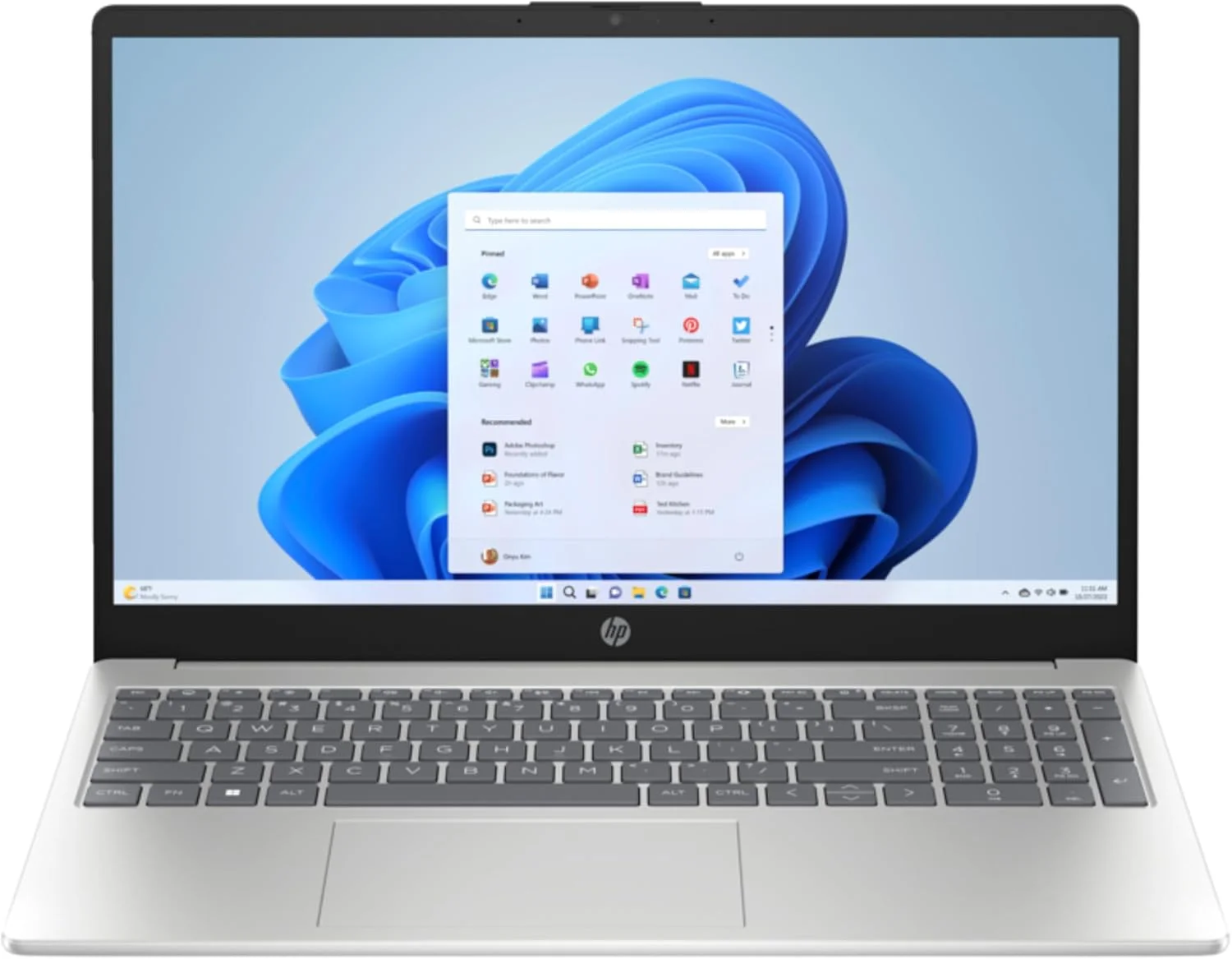لپ تاپ جدید HP 15s مدل 2024 با صفحه نمایش 15.6 اینچی FHD، پردازنده Intel Core i7-1355U | رم 16 گیگابایتی DDR4 | حافظه SSD NVMe 1 ترابایتی | گرافیک Intel Iris X، ویندوز 11 نقره ای طبیعی (ارتقا یافته)