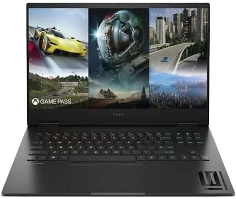 لپ تاپ گیمینگ HP Omen 16T-WD000، پردازنده Intel i7 13700H، رم 16 گیگابایت، حافظه SSD 1 ترابایت، کارت گرافیک Nvidia GeForce RTX 4050 6GB، صفحه نمایش 16.1 اینچ FHD 144Hz، ویندوز 11 هوم، رنگ Shadow Black، کیبورد انگلیسی (76W21AV)