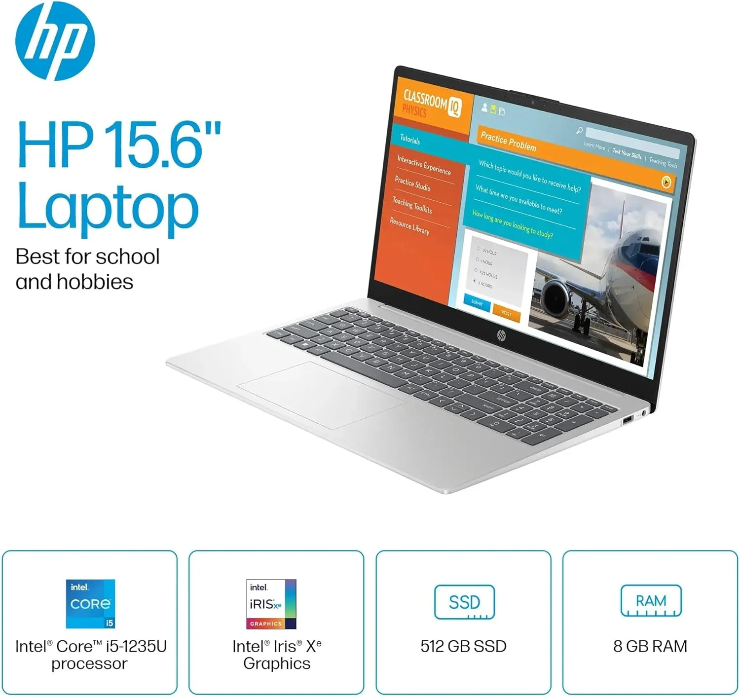لپ تاپ لمسی 15.6 اینچی HP، پردازنده Intel Core i5-1235u، حافظه 16 گیگابایتی، SSD 512 گیگابایتی، گرافیک Intel Iris Xe، Wi-Fi 6E، ویندوز 11 Home، ایده آل برای دانشجویان و کسب و کار، نقره ای طبیعی لپ تاپ لمسی 15.6 اینچی HP، پردازنده Intel Core i5-1235u، حافظه 16 گیگابایتی، SSD 512 گیگابایتی، گرافیک Intel Iris Xe، Wi-Fi 6E، ویندوز 11 Home، ایده آل برای دانشجویان و کسب و کار، نقره ای طبیعی