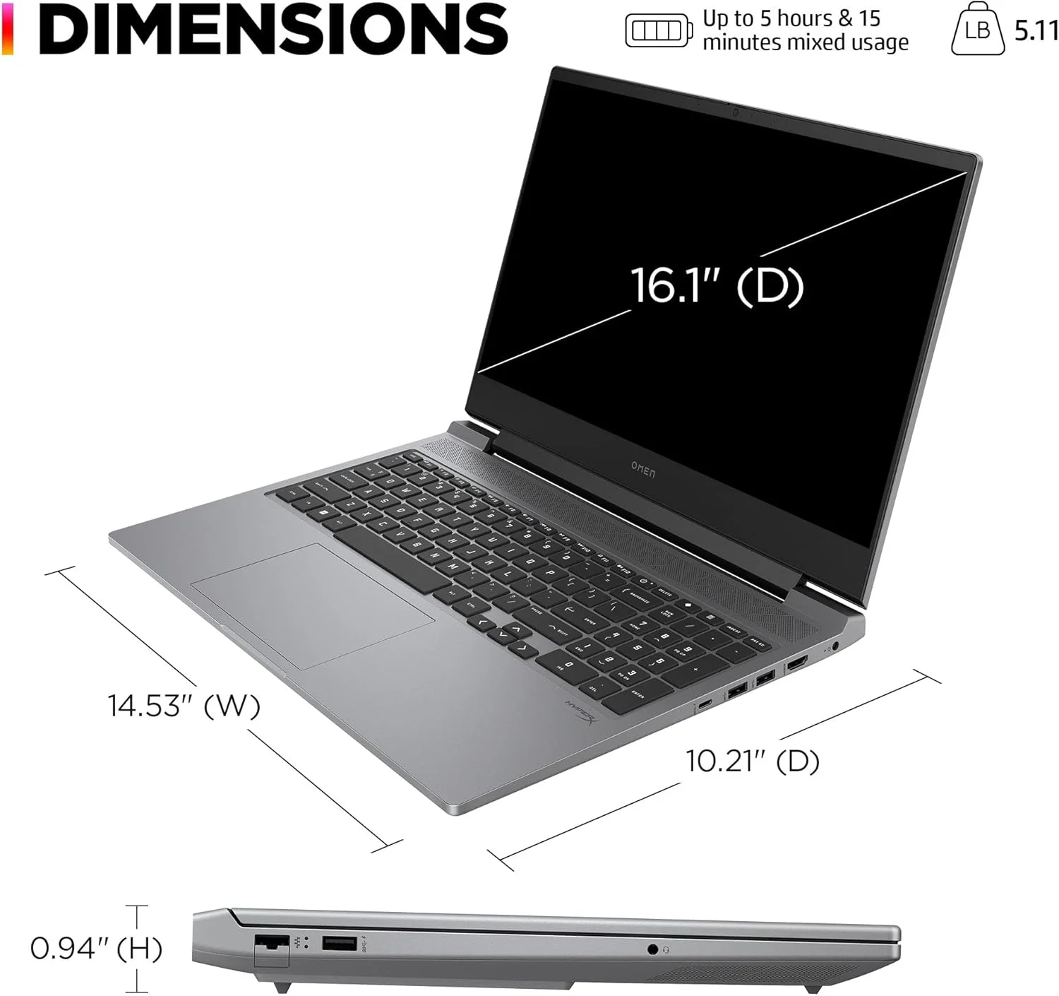 لپ تاپ 16 اینچی HP OMEN (بازسازی شده)، صفحه نمایش FHD 144 هرتز، پردازنده Intel Core i7-14650HX، رم 16 گیگابایتی، SSD 512 گیگابایتی، کارت گرافیک NVIDIA GeForce RTX 4060 (8 گیگابایت اختصاصی)، ویندوز 11 هوم، 16-ae0100nr (2024) لپ تاپ 16 اینچی HP OMEN (بازسازی شده)، صفحه نمایش FHD 144 هرتز، پردازنده Intel Core i7-14650HX، رم 16 گیگابایتی، SSD 512 گیگابایتی، کارت گرافیک NVIDIA GeForce RTX 4060 (8 گیگابایت اختصاصی)، ویندوز 11 هوم، 16-ae0100nr (2024)