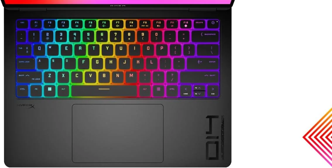لپ تاپ OMEN Transcend 14-fb0002ne، پردازنده Intel Core Ultra 9-185H، صفحه نمایش 14 اینچی 3K 120Hz OLED، رم 32 گیگابایتی LPDDR5، حافظه SSD 1 ترابایتی، کارت گرافیک 8 گیگابایتی NVIDIA® GeForce RTX™ 4070، صفحه کلید Eng/Ar، ویندوز 11، مشکی سایه [9V8S7EA]