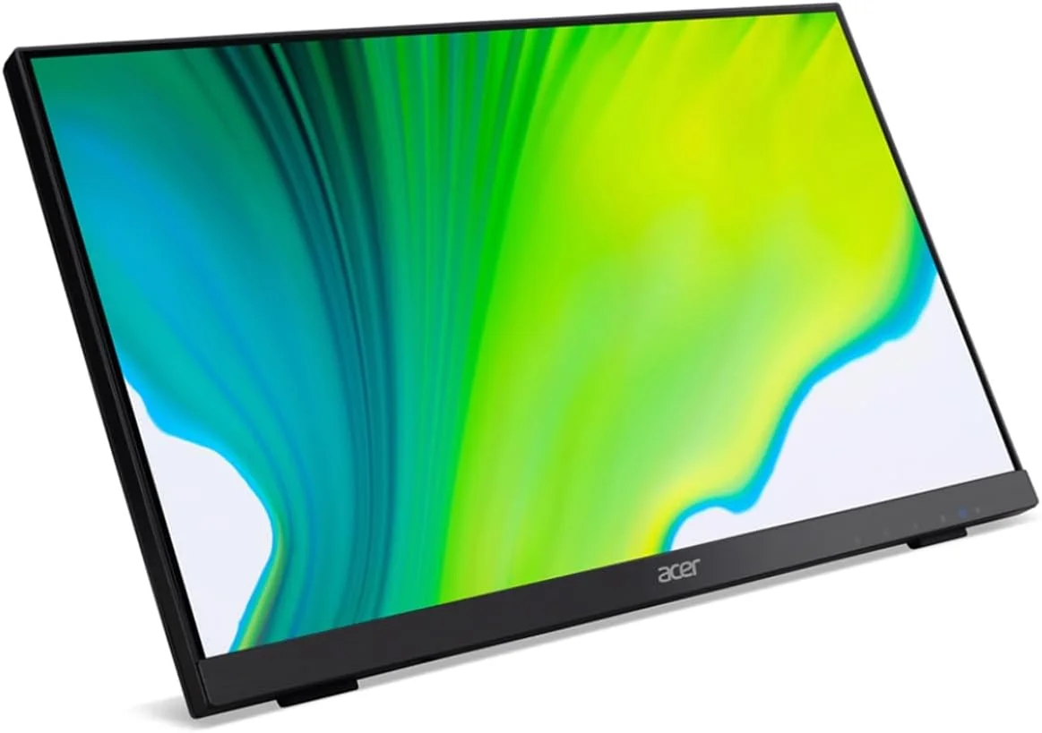 مانیتور لمسی 21.5 اینچی ایسر UT222Q bmip Full HD (1920 x 1080) با فناوری AMD FreeSync تا 75 هرتز 5 میلی‌ثانیه (درگاه Display، درگاه HDMI، VGA و درگاه USB)، مشکی