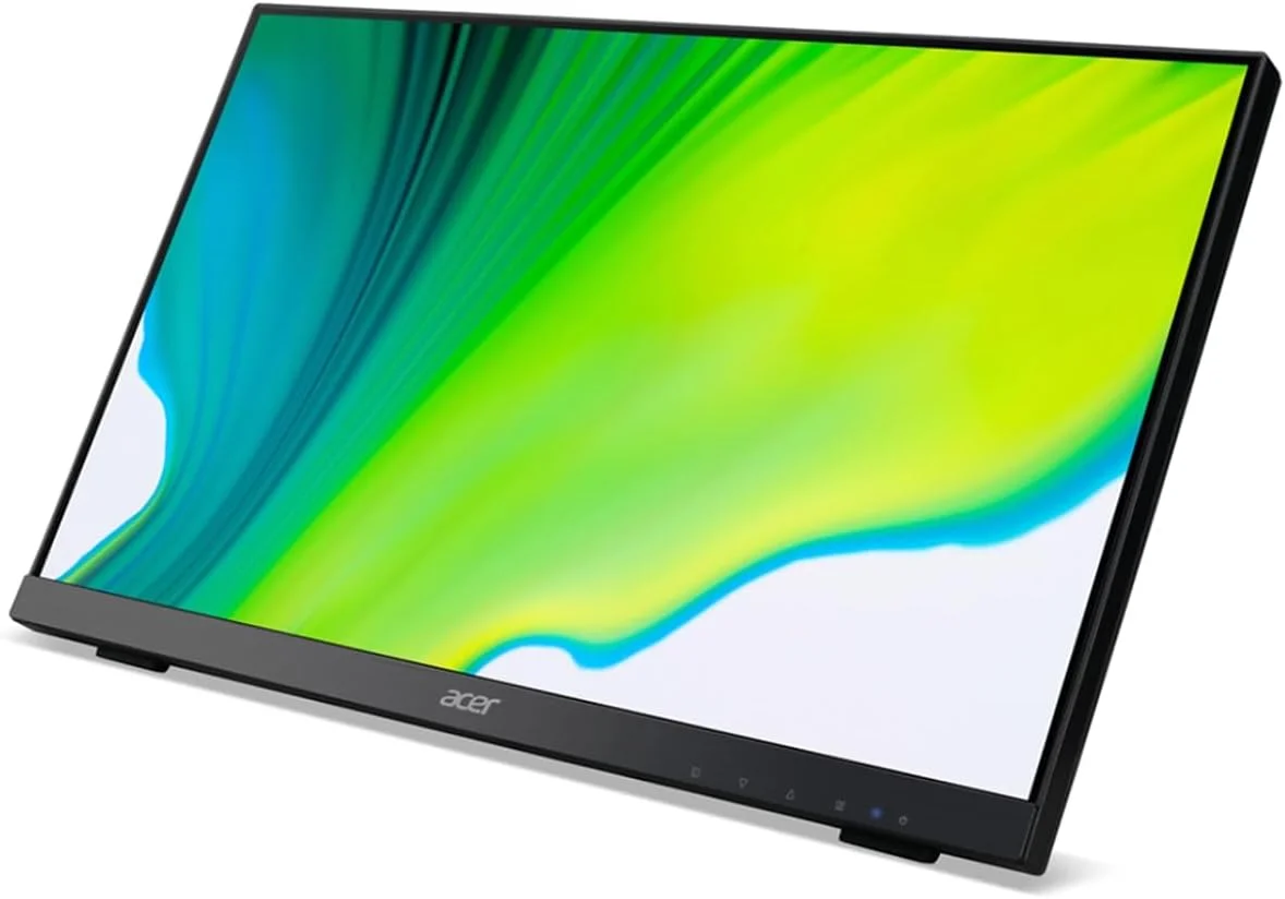 مانیتور لمسی 21.5 اینچی ایسر UT222Q bmip Full HD (1920 x 1080) با فناوری AMD FreeSync تا 75 هرتز 5 میلی‌ثانیه (درگاه Display، درگاه HDMI، VGA و درگاه USB)، مشکی