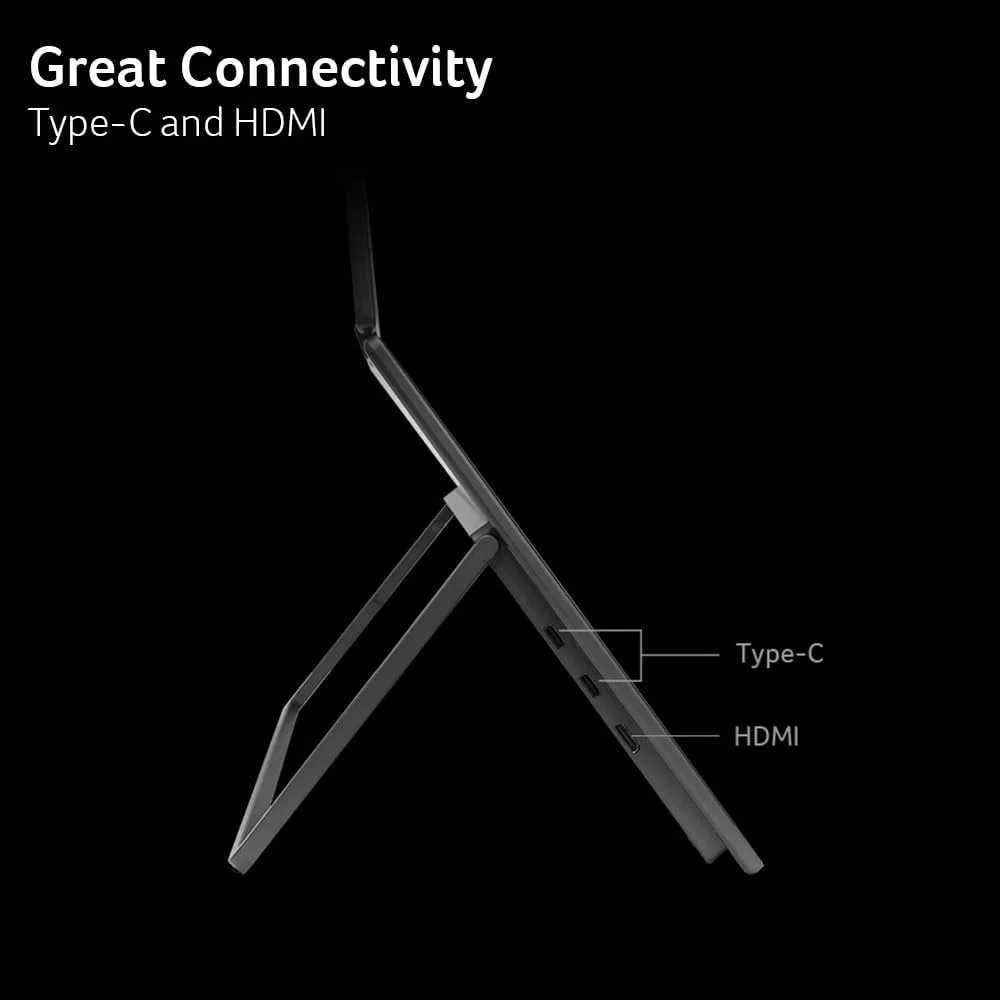 مانیتور پرتابل دوگانه تاشو 18.5 اینچی FHD 1080P ایسر مدل PD193Q | Adaptive-Sync | چرخش خودکار، نمایش عمودی یا افقی | بلندگوهای 2Wx2 | Plug & Play برای کامپیوترها | 2 x USB Type-C & 1 x Mini HDMI