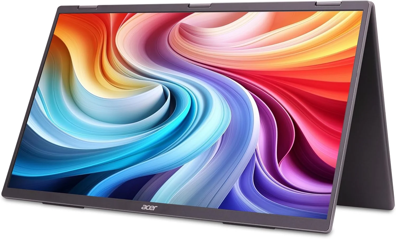 مانیتور پرتابل دوگانه تاشو 18.5 اینچی FHD 1080P ایسر مدل PD193Q | Adaptive-Sync | چرخش خودکار، نمایش عمودی یا افقی | بلندگوهای 2Wx2 | Plug & Play برای کامپیوترها | 2 x USB Type-C & 1 x Mini HDMI