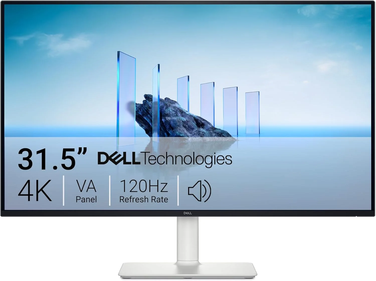 مانیتور 32 پلاس دل - S3225QS، 4K UHD (3840x2160)، 120 هرتز، VA، 4 میلی‌ثانیه، AMD FreeSync Premium، 95% DCI-P3، HDR10، تنظیم ارتفاع، بلندگوهای داخلی، DisplayPort، 2 HDMI، 3 سال گارانتی