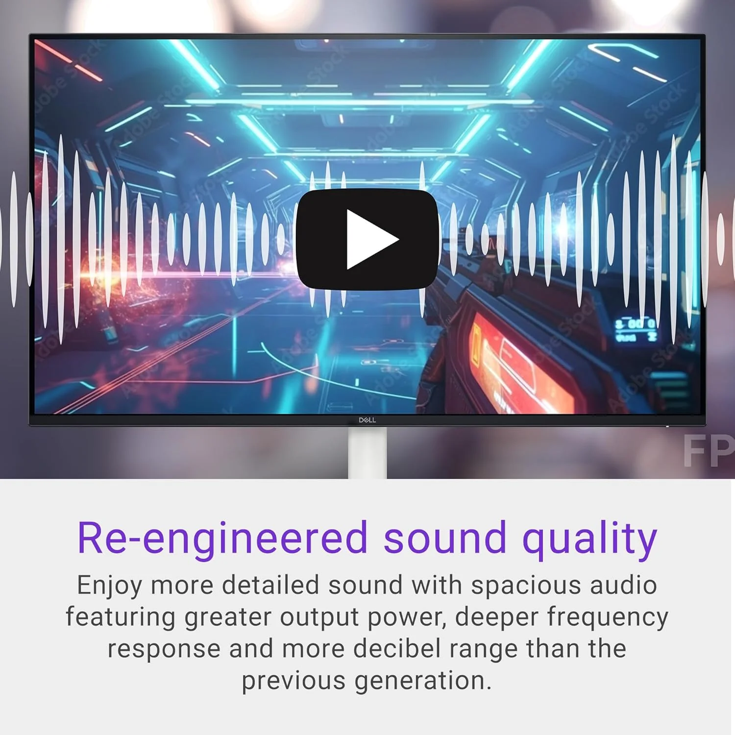 مانیتور 27 اینچی دل مدل S2725HS، نمایشگر FHD (1920x1080)، نرخ تازه‌سازی 100 هرتز، نسبت کنتراست 1500:1، دارای گواهی TÜV Rheinland Eye Comfort 4 Star، بلندگوی 2x5W یکپارچه، قابلیت تنظیم ارتفاع/شیب/چرخش/محور - رنگ سفید خاکستری