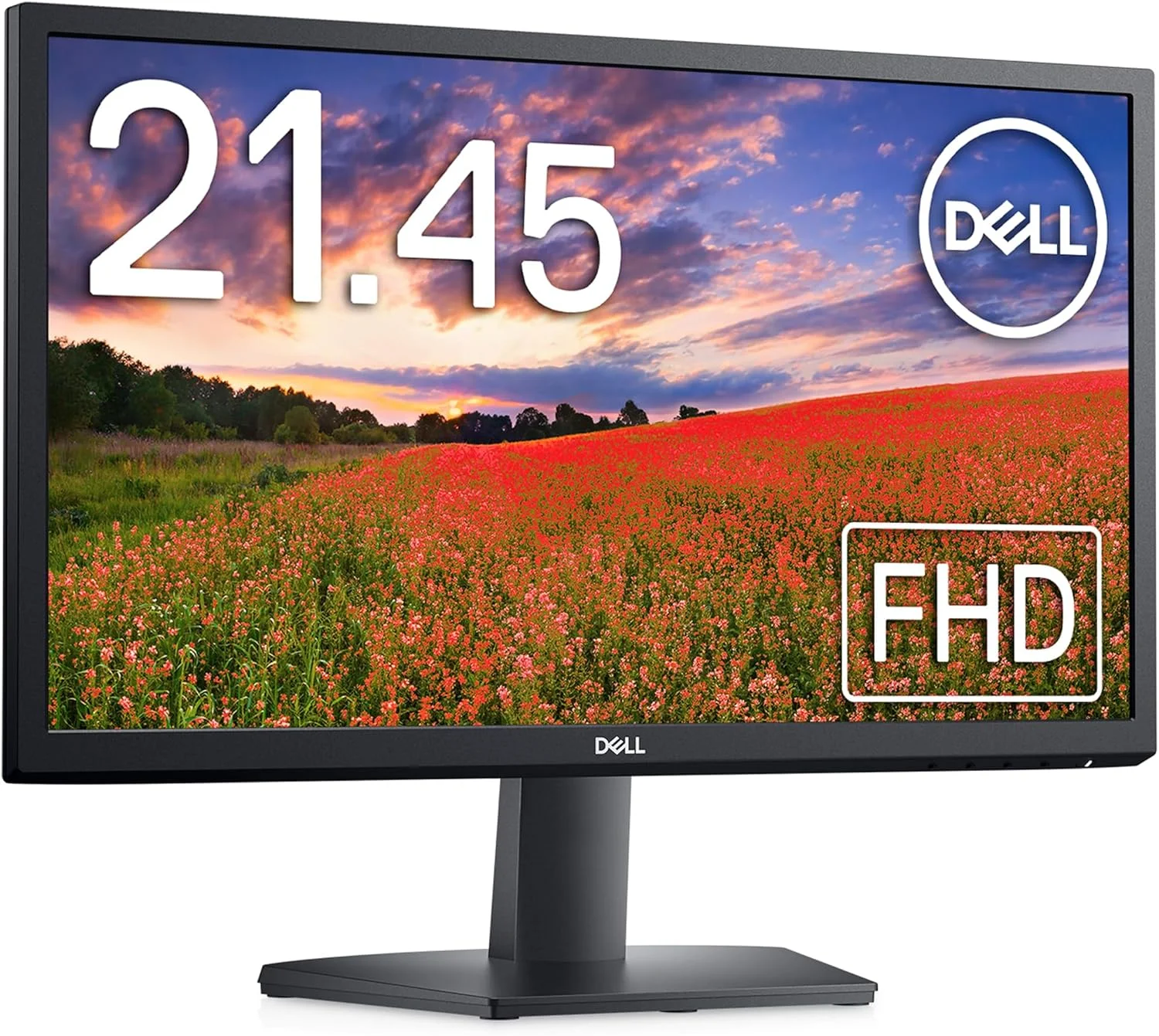 مانیتور 21.4 اینچی DELL SE2222H با رزولوشن Full HD و پنل LCD مشکی