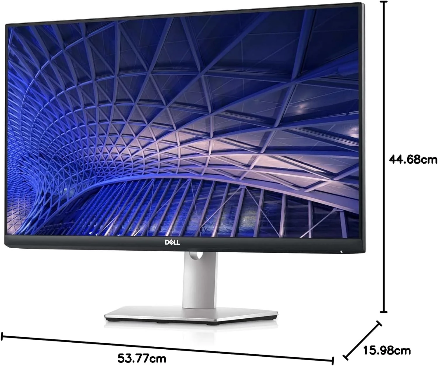 مانیتور دسکتاپ 24 اینچی Dell S2421HS Full HD 1920 x 1080 LED با پایه قابل تنظیم، زمان پاسخگویی 4 میلی‌ثانیه خاکستری به خاکستری، AMD FreeSync، فناوری IPS، HDMI، DisplayPort، نقره‌ای، 24.0 اینچ FHD