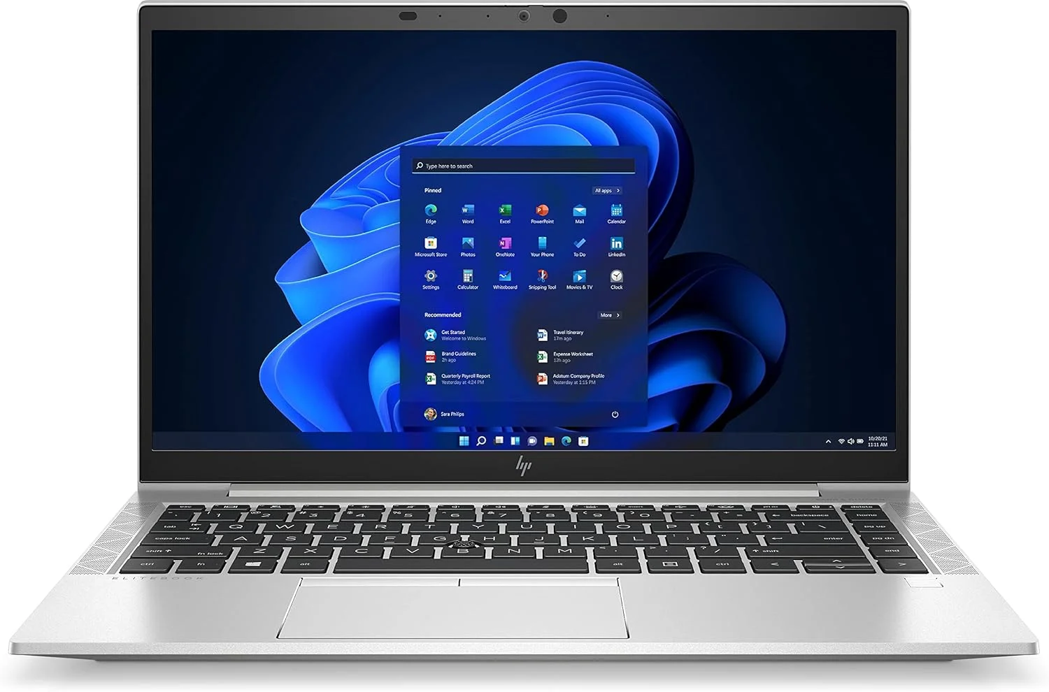 لپ تاپ HP EliteBook 840 G8، صفحه نمایش 14 اینچی FHD، پردازنده نسل 11 اینتل Core i7، رم 16 گیگابایتی، حافظه SSD 512 گیگابایتی، گرافیک Intel Iris Xe، ویندوز 11، صفحه کلید انگلیسی-عربی نقره ای (بازسازی شده)