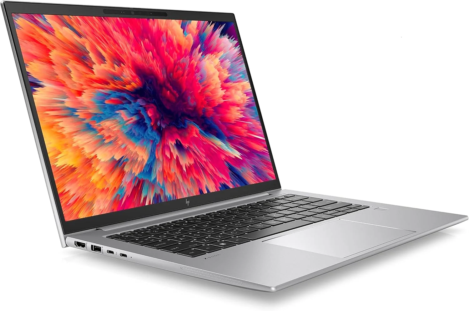 لپ تاپ ورک استیشن موبایل HP ZBook Firefly 14 G9، صفحه نمایش 14 اینچی WUXGA، پردازنده نسل دوازدهم Intel® Core™ i7، رم 16 گیگابایتی، حافظه SSD 512 گیگابایتی، گرافیک 4 گیگابایتی NVIDIA® T550، ویندوز 10 پرو، صفحه کلید انگلیسی-عربی، نقره ای - [6B882EA]
