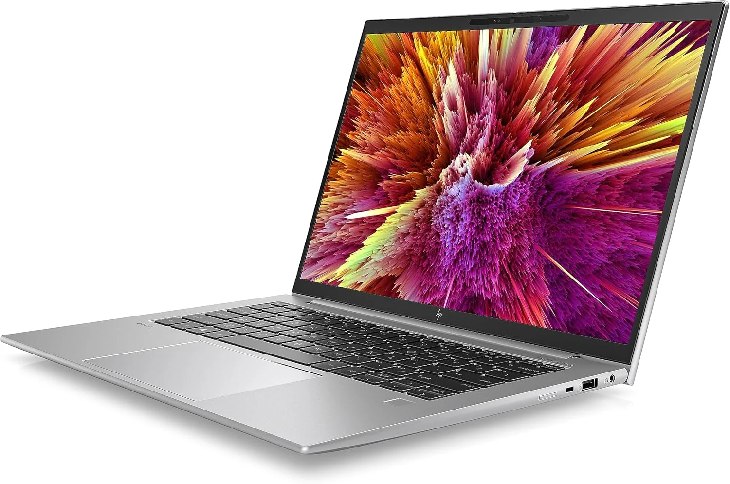 لپ تاپ ورک استیشن موبایل HP ZBook Firefly G10، صفحه نمایش 14 اینچی WUXGA، پردازنده نسل سیزدهم Intel® Core™ i7، رم 16 گیگابایتی، حافظه SSD 512 گیگابایتی، گرافیک 4 گیگابایتی NVIDIA RTX™ A500، ویندوز 11 پرو، صفحه کلید عربی-انگلیسی، نقره ای - [5G369ES]