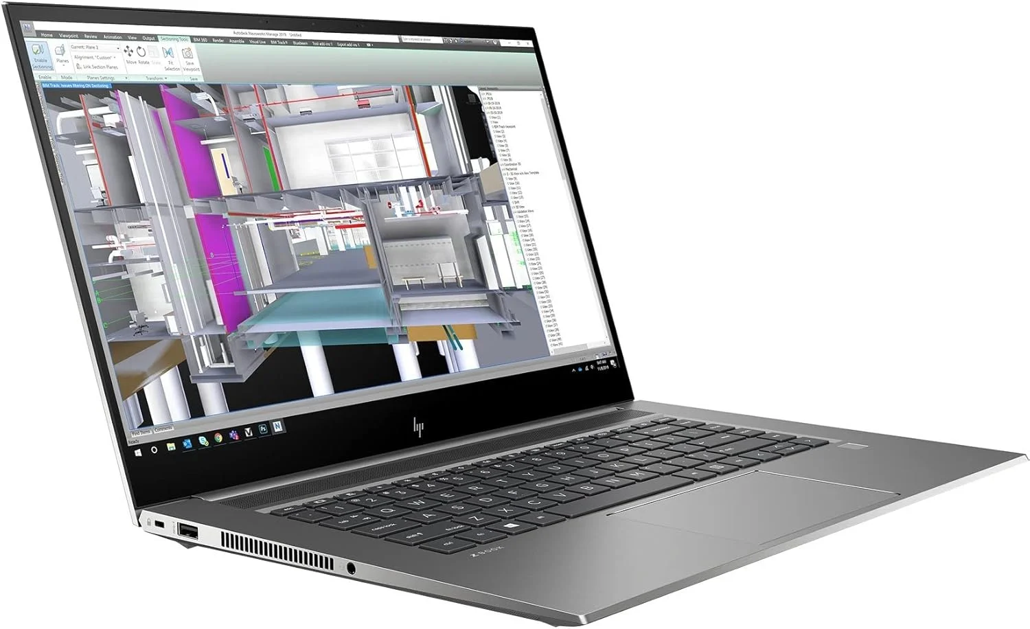 لپ تاپ ورک استیشن HP ZBook Studio G7 (بازسازی شده) | پردازنده اینتل Hexa-core i7-10750H | رم 16 گیگابایت | SSD 512 گیگابایت | صفحه نمایش 15.6 اینچی FHD | ویندوز 10 پرو