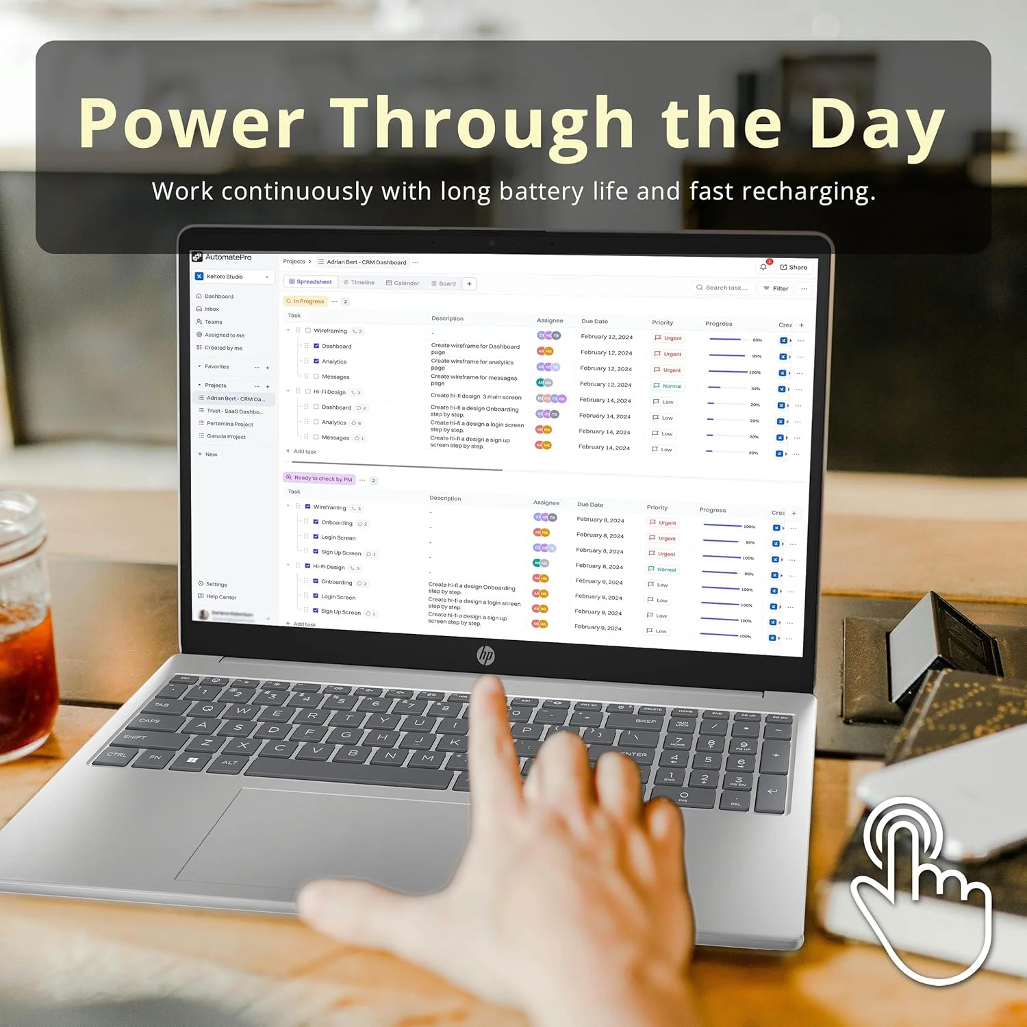 لپ تاپ تجاری لمسی HD 15.6 اینچی HP، پردازنده Intel i3-1215U، رم 16 گیگابایتی DDR4، حافظه SSD 512 گیگابایتی PCIe، گرافیک Intel UHD، صفحه کلید عددی، دوربین HD 720p، ویندوز 11 پرو، نقره ای، کارت USB Hotface 32 گیگابایتی لپ تاپ تجاری لمسی HD 15.6 اینچی HP، پردازنده Intel i3-1215U، رم 16 گیگابایتی DDR4، حافظه SSD 512 گیگابایتی PCIe، گرافیک Intel UHD، صفحه کلید عددی، دوربین HD 720p، ویندوز 11 پرو، نقره ای، کارت USB Hotface 32 گیگابایتی