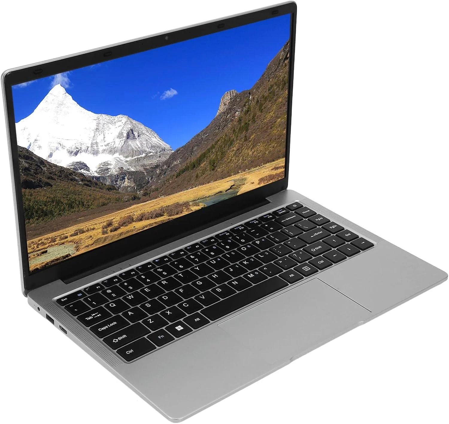 لپ تاپ 14.1 اینچی، پردازنده Intel Celeron J4105، لپ تاپ تجاری سبک و نازک برای دانشجویان، صفحه نمایش FHD IPS 1920x1080، رم 8 گیگابایتی DDR4، WiFi، بلوتوث، ویندوز 10/11، BT (دوشاخه UK 512 گیگابایتی 100-240 ولت)