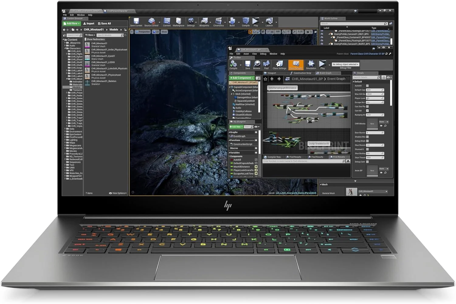 لپ تاپ ورک استیشن H - P ZBook Studio 15 G7 | صفحه نمایش 15.6 اینچی FHD | پردازنده Core i7-10850H Hexa Core | رم 32 گیگابایتی، SSD 1 ترابایتی PCIe® NVMe™ | کارت گرافیک NVlDIA Quadro T1000 | ویندوز 11 پرو (بازسازی شده)