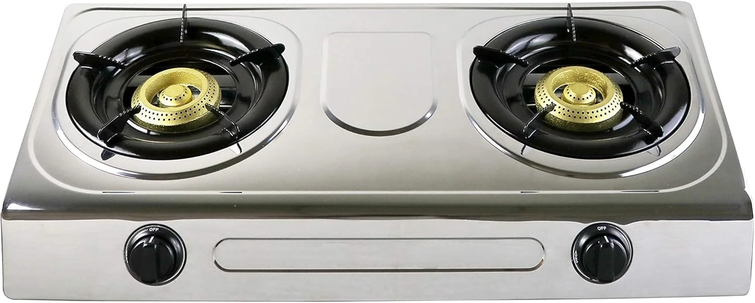 اجاق گاز استیل جیپاس، 2 شعله، مدل GK5605N | سیستم جرقه زنی اتوماتیک | نگهدارنده قابلمه با روکش الکتروپلیت | سرشعله های چدنی | کاربر پسند اجاق گاز استیل جیپاس، 2 شعله، مدل GK5605N | سیستم جرقه زنی اتوماتیک | نگهدارنده قابلمه با روکش الکتروپلیت | سرشعله های چدنی | کاربر پسند