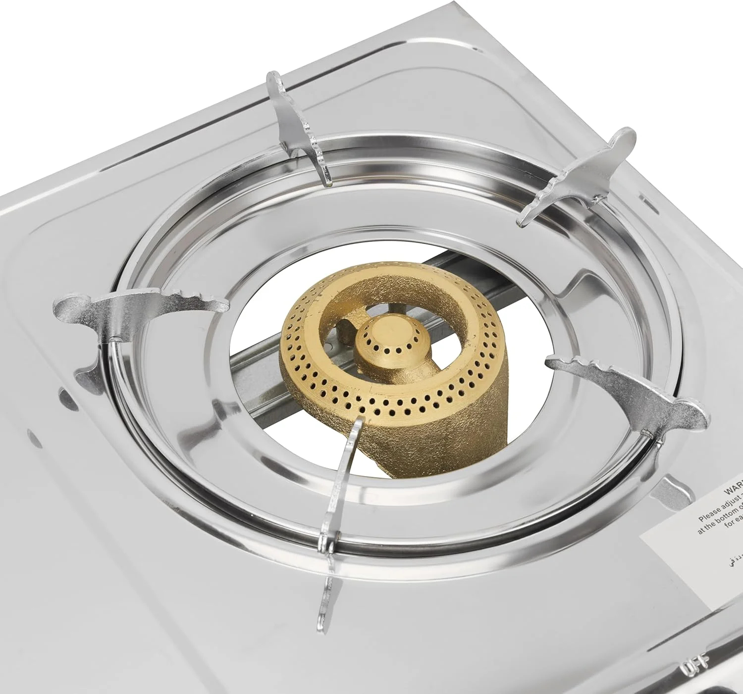 اجاق گاز استیل جیپاس - GK679N / اجاق گاز 2 شعله چدنی، مصرف کم و جریان بهبود یافته برای گرمایش کارآمد، صرفه جویی 60٪ / سیستم جرقه زن خودکار، اجاق گاز LPG، ایده آل برای خانه، آپارتمان