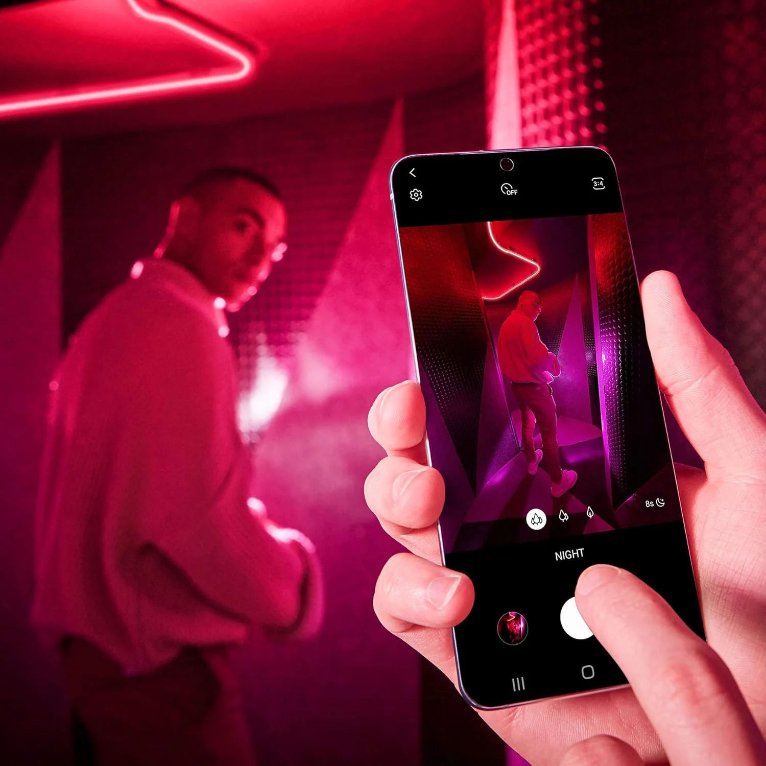 گوشی هوشمند اندروید سامسونگ گلکسی S20+ 5G - موبایل بدون سیم کارت - مشکی کیهانی، 128 گیگابایت