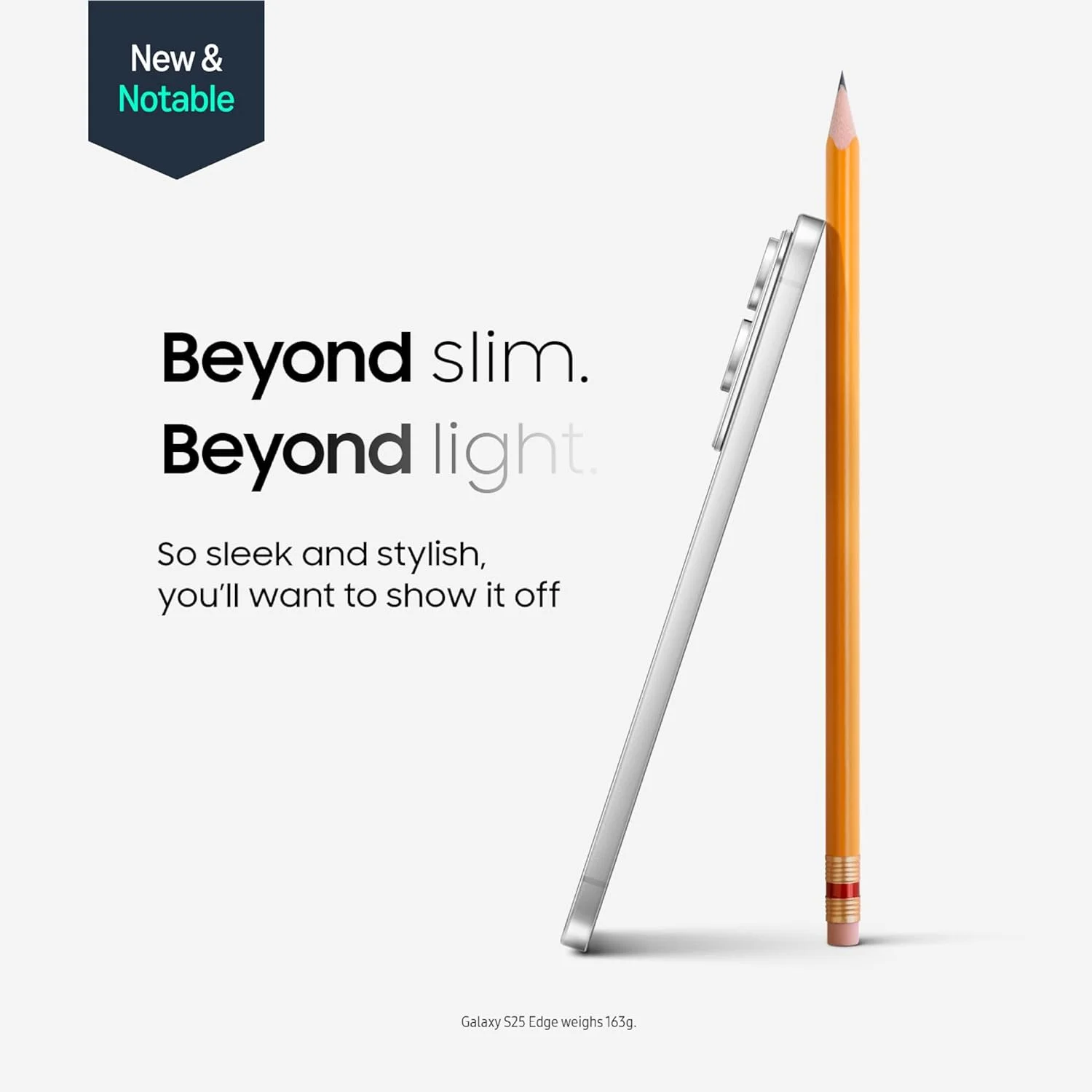 گوشی موبایل SAMSUNG Galaxy S25 Edge، حافظه 256 گیگابایت، گوشی هوشمند مجهز به هوش مصنوعی، اندروید آنلاک شده، فیلمبرداری در شب، پردازنده سریع، نمایشگر ProScaler، باتری با طول عمر بالا، 2025، گارانتی 1 ساله سازنده در ایالات متحده، نقره ای تیتانیومی