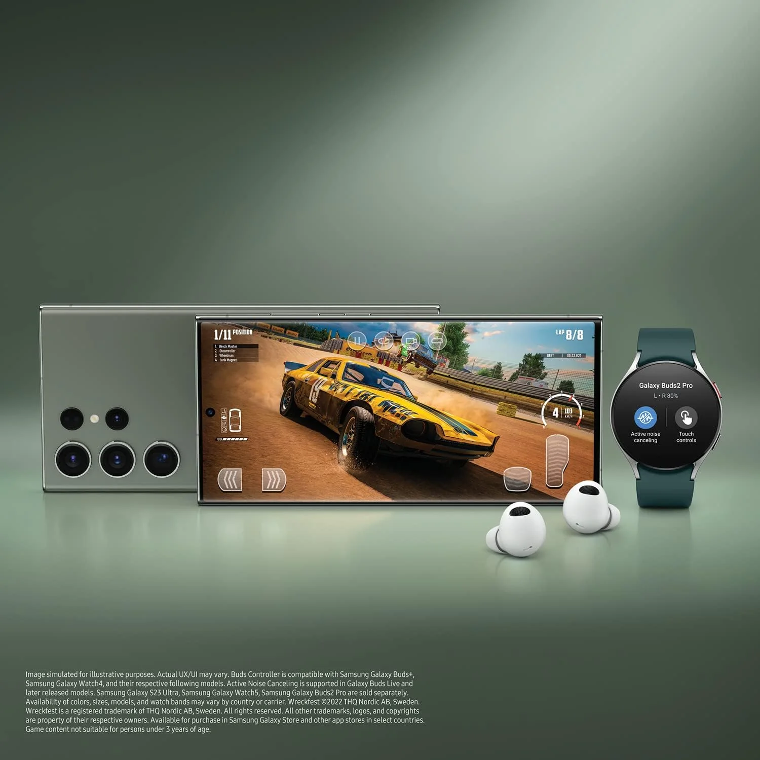 گوشی موبایل سامسونگ گلکسی S23 Ultra (بازسازی شده)، 12 گیگابایت رم 512 گیگابایت کرم، 5G، دو سیم کارت، گوشی هوشمند اندروید