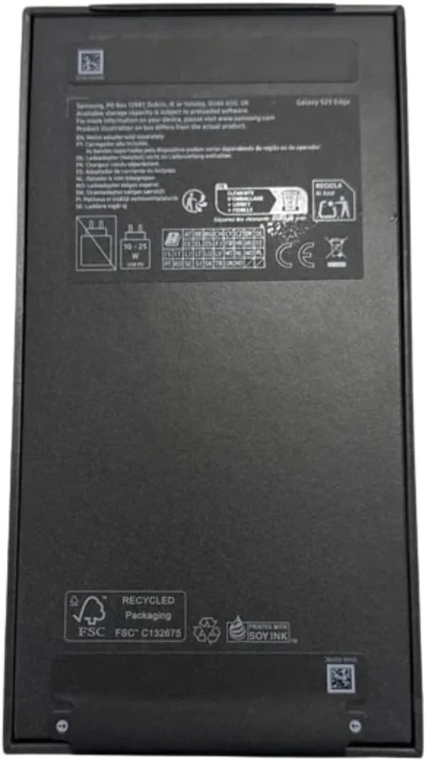 گوشی موبایل سامسونگ گلکسی S25 Edge دو سیم کارت 256 گیگابایت حافظه داخلی + 12 گیگابایت رم (فقط GSM | بدون CDMA) آنلاک فکتوری 5G (تيتانيوم جت بلک) - نسخه بین المللی گوشی موبایل سامسونگ گلکسی S25 Edge دو سیم کارت 256 گیگابایت حافظه داخلی + 12 گیگابایت رم (فقط GSM | بدون CDMA) آنلاک فکتوری 5G (تيتانيوم جت بلک) - نسخه بین المللی