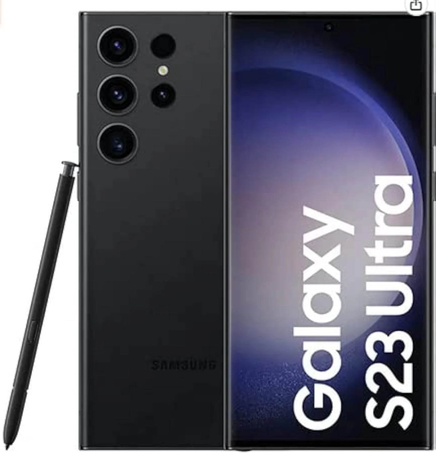 گوشی موبایل سامسونگ گلکسی S23 Ultra، رم 8 گیگابایت، حافظه 256 گیگابایت، فانتوم مشکی، نسخه بین المللی، 5G، دو سیم کارت، گوشی هوشمند اندروید